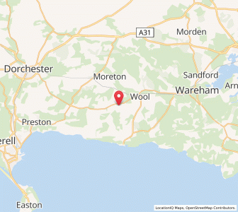 Map of East Knighton, EnglandEngland