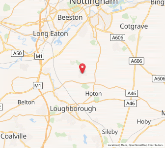 Map of East Leake, EnglandEngland