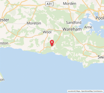 Map of East Lulworth, EnglandEngland