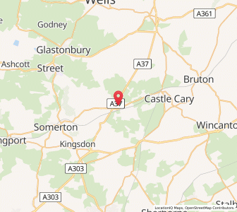 Map of East Lydford, EnglandEngland