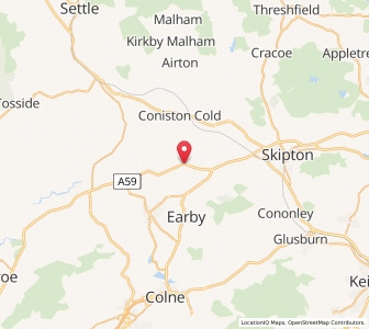 Map of East Marton, EnglandEngland