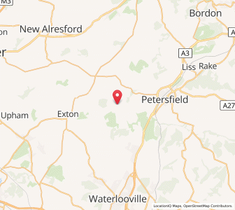 Map of East Meon, EnglandEngland