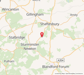 Map of East Orchard, EnglandEngland