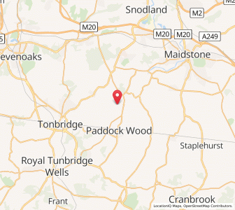 Map of East Peckham, EnglandEngland