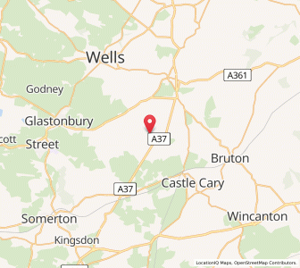 Map of East Pennard, EnglandEngland