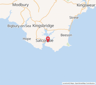 Map of East Portlemouth, EnglandEngland