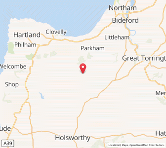 Map of East Putford, EnglandEngland