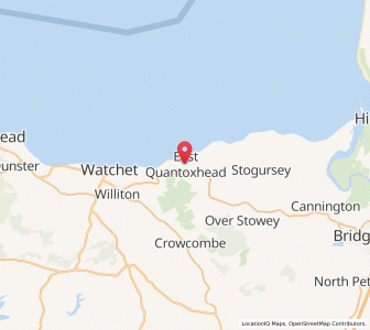 Map of East Quantoxhead, EnglandEngland