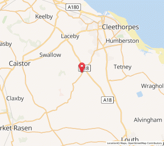 Map of East Ravendale, EnglandEngland