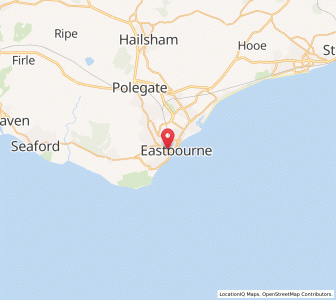 Map of Eastbourne, EnglandEngland
