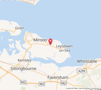 Map of Eastchurch, EnglandEngland