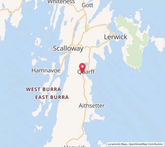 Map of Easter Quarff, ScotlandScotland