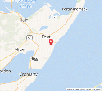 Map of Easter Rarichie, ScotlandScotland