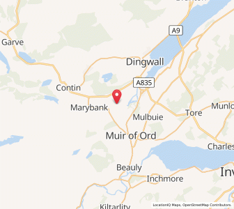 Map of Easter Urray, ScotlandScotland