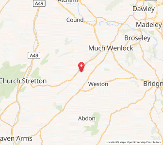 Map of Easthope, EnglandEngland