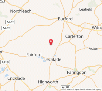 Map of Eastleach, EnglandEngland
