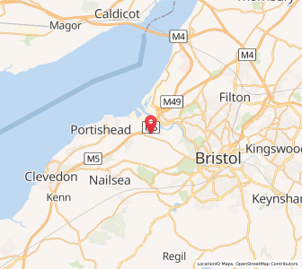 Map of Easton-in-Gordano, EnglandEngland