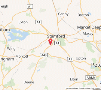 Map of Easton on the Hill, EnglandEngland