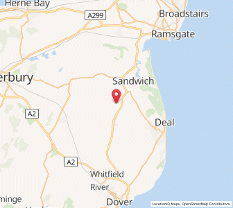 Map of Eastry, EnglandEngland