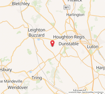 Map of Eaton Bray, EnglandEngland