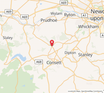 Map of Ebchester, EnglandEngland