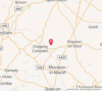 Map of Ebrington, EnglandEngland