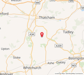 Map of Ecchinswell, EnglandEngland