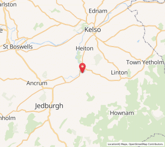 Map of Eckford, ScotlandScotland