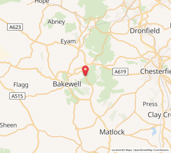 Map of Edensor, EnglandEngland