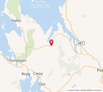 Map of Edinbane, ScotlandScotland