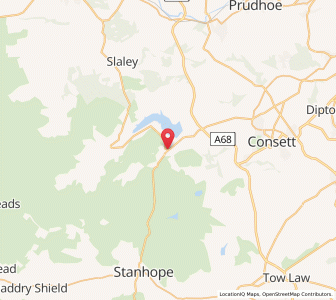 Map of Edmondbyers, EnglandEngland