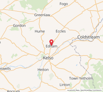 Map of Ednam, ScotlandScotland