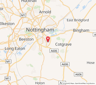 Map of Edwalton, EnglandEngland