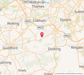 Map of Effingham, EnglandEngland