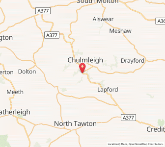 Map of Eggesford, EnglandEngland