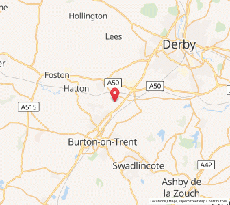 Map of Egginton, EnglandEngland