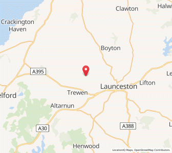 Map of Egloskerry, EnglandEngland