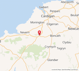 Map of Eglwyswrw, WalesWales