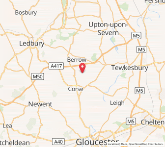 Map of Eldersfield, EnglandEngland