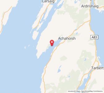 Map of Ellary, ScotlandScotland