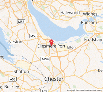 Map of Ellesmere Port, EnglandEngland