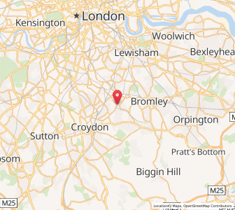 Map of Elmers End, EnglandEngland