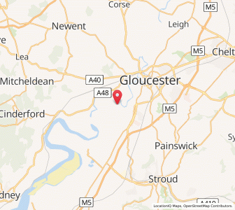 Map of Elmore, EnglandEngland