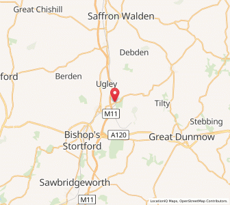 Map of Elsenham, EnglandEngland