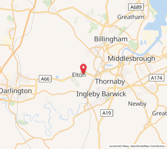 Map of Elton, EnglandEngland