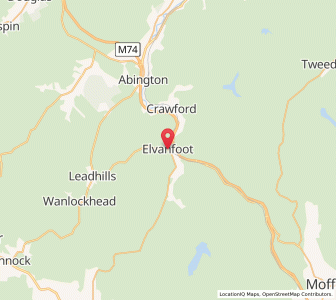 Map of Elvanfoot, ScotlandScotland