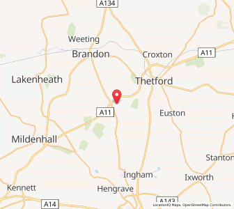 Map of Elveden, EnglandEngland