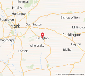 Map of Elvington, EnglandEngland