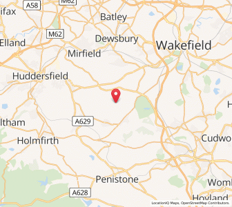 Map of Emley, EnglandEngland