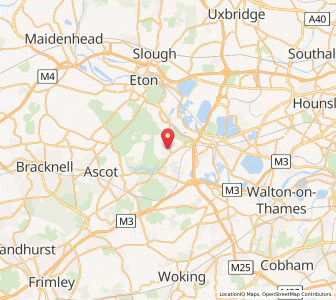 Map of Englefield Green, EnglandEngland